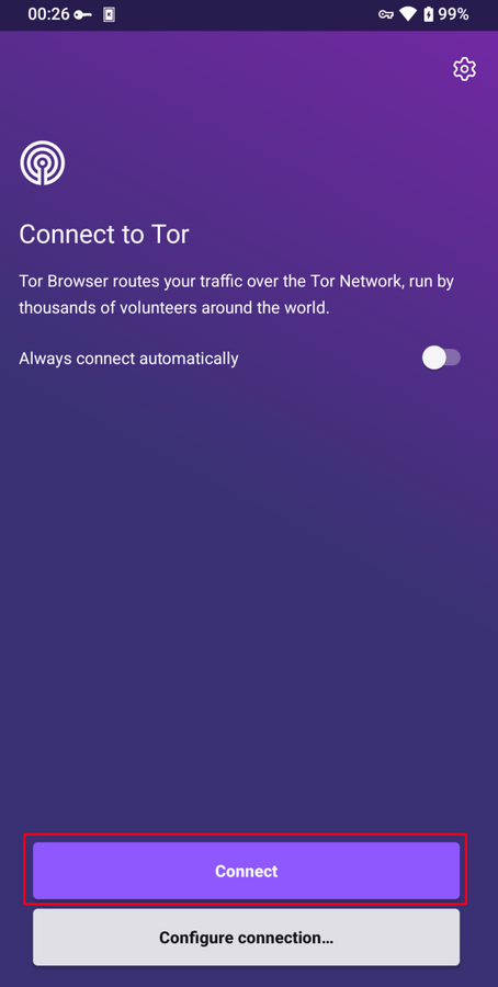 Connect to Tor Browser for Android